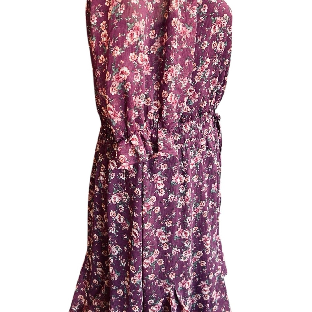 Trixxi Purple Floral Midi Dress - Picture 15 of 16